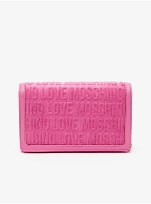 Růžová dámská crossbody kabelka Love Moschino - Dámské