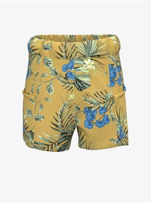 Yellow Girl Patterned Shorts name it Florence - Girls