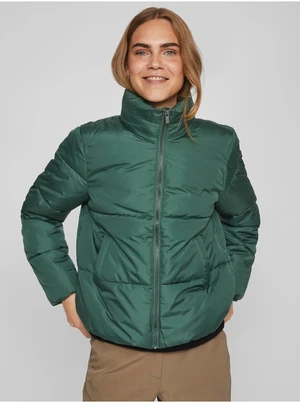 Green Ladies Quilted Jacket VILA Tate - Ladies