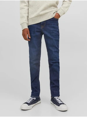 Dark Blue Boys Slim Fit Jeans Jack & Jones Glenn - Boys