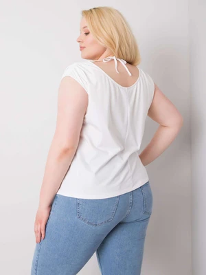 White cotton blouse plus sizes