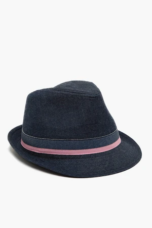 Koton Straw Fedora Hat with Ribbon Detail