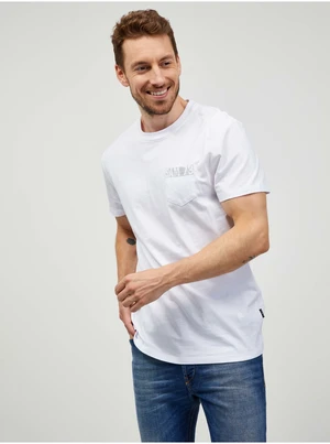 SAM73 White Men's T-Shirt SAM 73 Quarip - Men