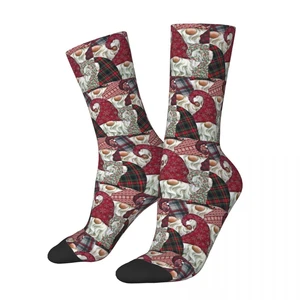 All Seasons Crew Stockings Gnome, Gnomes ,Christmas Gnome, Christmas, Socks Harajuku Fashion Hip Hop Long Socks for Men Women