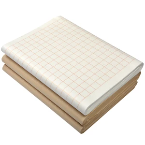 Calligraphy Xuan Paper Papel Arroz 50sheets Chinese Thicken Beginner Calligraphy Ripe Xuan Paper with Grids Rijstpapier