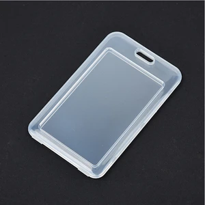 1pc Identification Badge Holder Transparent Pass Bus Work Card Cover Holder Case Business Credit Cards Bank ID Tag Card Sleeve