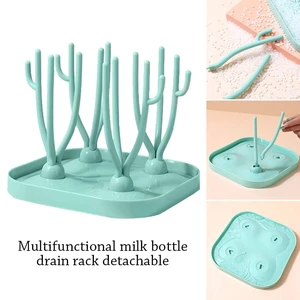 Feeding Cup Holder Tree Portable Storage Double Sided Bottle Cleaning Dryer Drainer Drying Rack