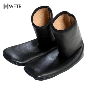 Unisex Winter Warm Leather Thermal Boat Slipper Indoor Home Soft Non-Slip Socks Men Women Breathable Comfortable Middle Socks