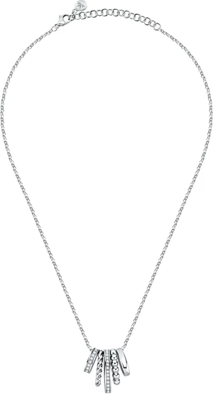 Morellato Moderní ocelový náhrdelník Insieme SAKM75 (řetízek, přívěsek)