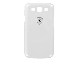 Zadní kryt Ferrari Scuderia Metalic pro Samsung Galaxy S III, white