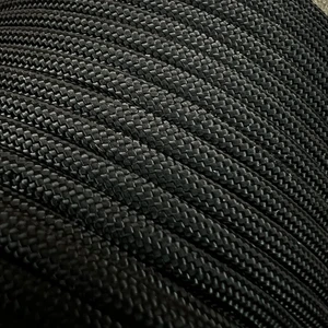 Padáková šnúra Paracord 550 Type III / 15 m – Čierna (Farba: Čierna)