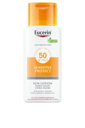 Eucerin Sun Protection Extra lehké mléko na opalování Sensitive Protect SPF50+ 150 ml