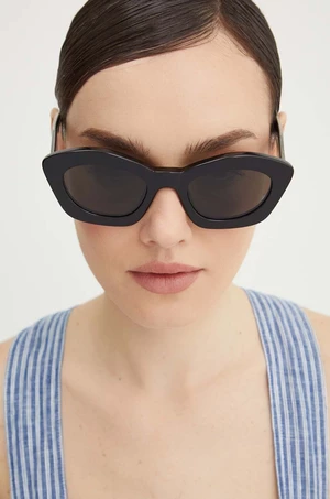 Slnečné okuliare Marni dámske, čierna farba, EYMRN00020.004.EWS