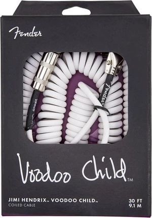 Fender Hendrix Voodoo Child Blanco 9 m Recto - Acodado Cable de instrumento