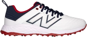 New Balance Contend Mens Golf Shoes White/Navy 41,5 Calzado de golf para hombres