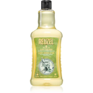 Reuzel Tea Tree 3 v 1 šampon, kondicionér a sprchový gel pro muže 1000 ml