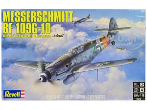 Level 4 Model Kit Messerschmitt Bf 109G-10 Fighter Aircraft "Germanys Famous World War II Fighter" 1/48 Scale Model by Revell
