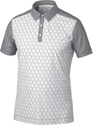 Galvin Green Mio Mens Breathable Short Sleeve Shirt Cool Grey/Sharkskin L