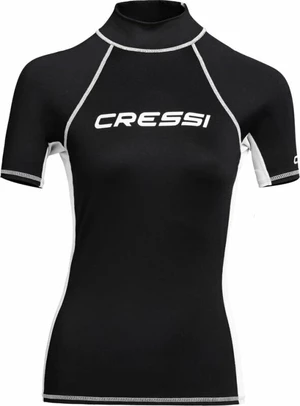Cressi Rash Guard Lady Short Sleeve Chemise Black/White XS