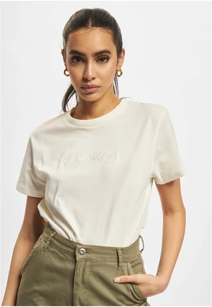 DEF Handwriting Uniquely embroidered offwhite T-shirt