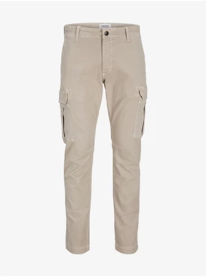 Beige Men's Cargo Pants Jack & Jones Marco - Men's