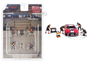 "Detail Masters" 6 piece Diecast Figure Set (4 Figures 2 Tools) Limited Edition to 2400 pieces Worldwide for 1/64 Scale Models by American Diorama