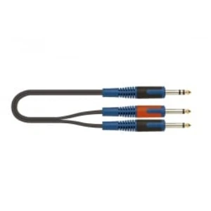 Quik Lok Rksa100-1 - Kabel Audio 2x Jack Mono - Jack Stereo