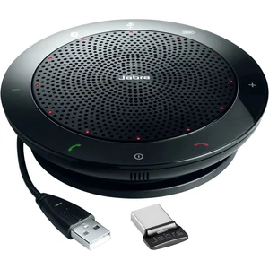 Jabra Speak 510 UC inkl. Link 360 UC Mini USB Adapter konferenčný reproduktor Bluetooth, USB 2.0 čierna