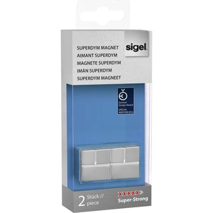 Sigel magnet SuperDym C20 Super-Strong Cube-Design (š x v x h) 20 x 20 x 20 mm kocky strieborná 2 ks GL706