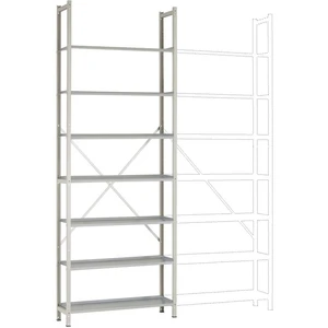 Manuflex RA2225.7035 základný modul regálu oddelenia  (š x v x h) 960 x 2250 x 600 mm    oceľová podlaha