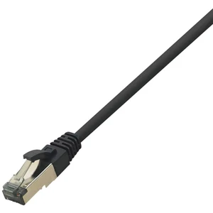 LogiLink CQ8053S RJ45 sieťové káble, prepojovacie káble CAT 8.1 S/FTP 2.00 m čierna bez halogénov 1 ks