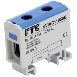 FTG Friedrich Göhringer KVIAC 11050B svorkovnica   modrá 1-pólový 50 mm² 160 A, 145 A   Typ vodiča = N