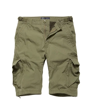 Kraťasy Terrance Vintage Industries® - olivovo zelené (Farba: Olive Drab, Veľkosť: M)