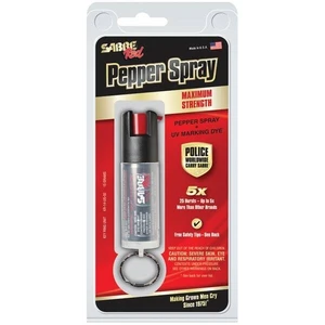 Obranný sprej klíčenaka Sabre Red® – Černá (Farba: Čierna)