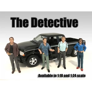 "The Detective" 4 Piece Figure Set For 124 Scale Models by American Diorama