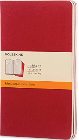 Moleskine - Notes 3ks - červený, linkovaný L