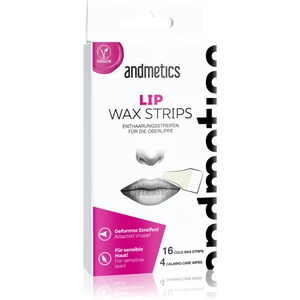 andmetics Wax Strips Lip voskové depilační pásky na horní ret 16 ks