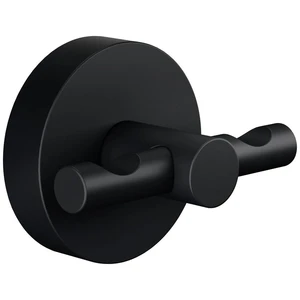 tesa kovový háčik 40564-00000-00 MOON BLACK Počet hákov: 2 (š x v x h) 50 x 53 x 65 mm kov čierna (matná) 1 ks