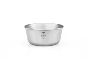 Titanová miska Bowl Keith® 550 ml (Barva: Stříbrná)