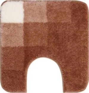 GRUND Koupelnová předložka UDINE karamelová Rozměr: 50x50 cm s výřezem pro WC