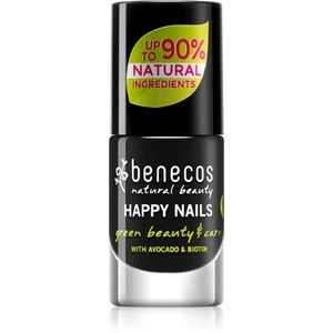 Benecos Happy Nails ošetrujúci lak na nechty odtieň Licorice 5 ml