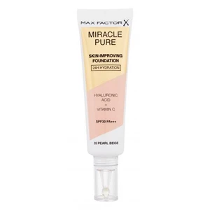Max Factor Miracle Pure Skin-Improving Foundation SPF30 30 ml make-up pro ženy 35 Pearl Beige na všechny typy pleti