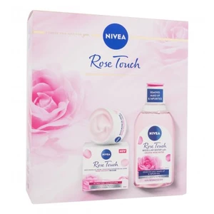Nivea Rose Touch dárková kazeta denní pleťový gel-krém Rose Touch 50 ml + micelární voda Rose Touch 400 ml na všechny typy pleti