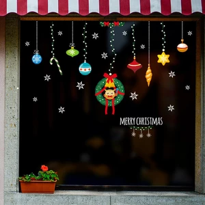 Miico XL629 Christmas Sticker Home Decoration Sticker Window and Wall Sticker Shop Decorative Stickers