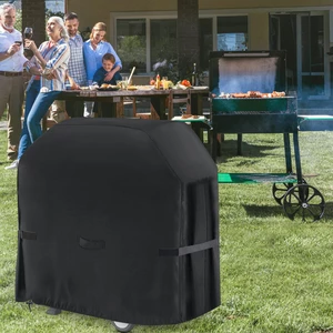 58 inch Grill Cover Heavy Duty Waterproof BBQ Grill Cover with Handle Straps Storage Bag and Shrink Rope Outdoor RipProo