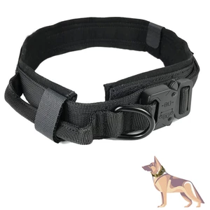 Tactical Dog Collar Nylon Waterproof Adjustable Quick Release Hunting Dog Supplies Comfortable Breathable Dog ID Collars