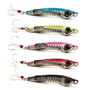 ZANLURE 1PCS 10G 15G Luminous Metal Fishing Lures Bait Sequins Submarine Shore Cast Iron Plate Baits