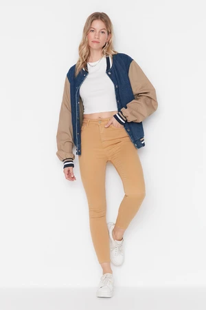 Trendyol Camel High Waist Skinny Jeans