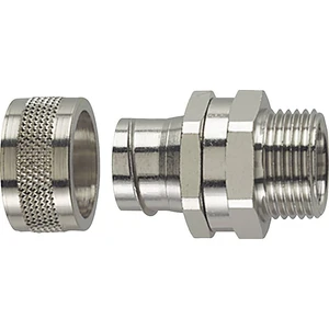 HellermannTyton 166-31109 PCS63-SM-M63-NPB-ML hadicová spojka kov PG48  rovná 1 ks