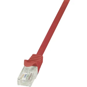LogiLink CP1024U RJ45 sieťové káble, prepojovacie káble CAT 5e U/UTP 0.50 m červená s ochranou 1 ks